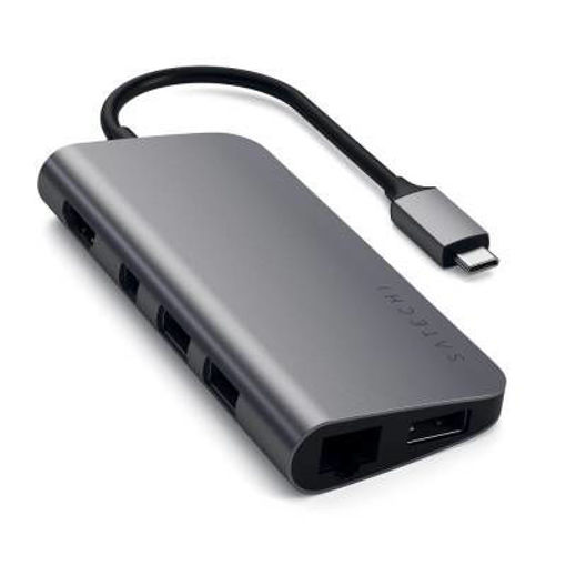 Imagen de SATECHI ADAPTADOR TYPE C MULTEMDIA SPACE GRAY ST-TCMM8PAM