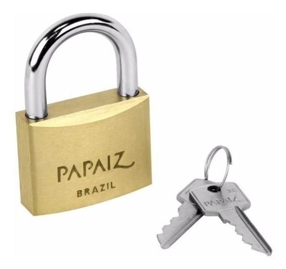 Imagen de Candado Papaiz de Bronce-Cemen CR- 20mm Brasil X2 - Ynter Industrial