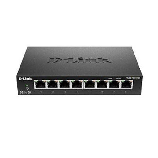 Imagen de D-LINK SWITCH 8 PORT  DGS-108/L GIGABIT
