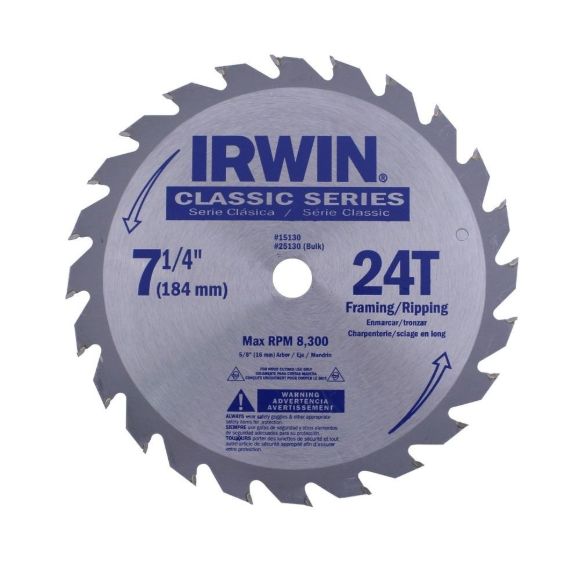 Imagen de Hoja Para Sierra Circ. Irwin Classic 8.¼ X60d. ALUMINIO - Ynter