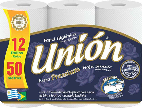 Imagen de Papel Higienico Union 12 Rollos x 50mt