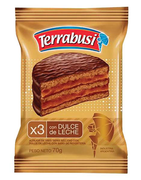 Imagen de Alfajor Terrabusi Triple Dulce de Leche 70 gr