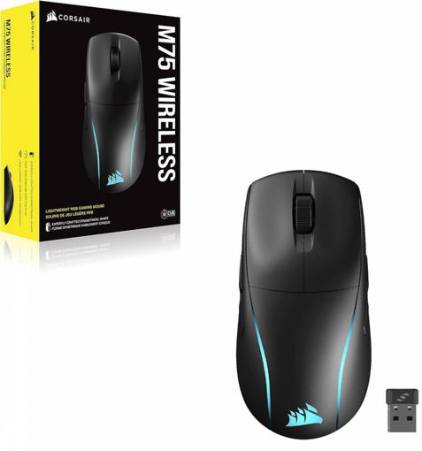 Imagen de MOUSE CORSAIR M75 WL-BLK-RGB CH-931D010-NA