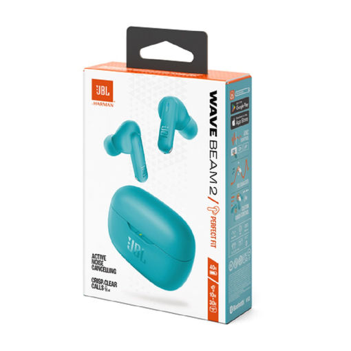 Imagen de JBL AURICULAR WAVE BEAM 2 CELESTE