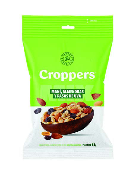 Imagen de Snacks Croppers Mix Mani Almendras y Pasas 80 gr