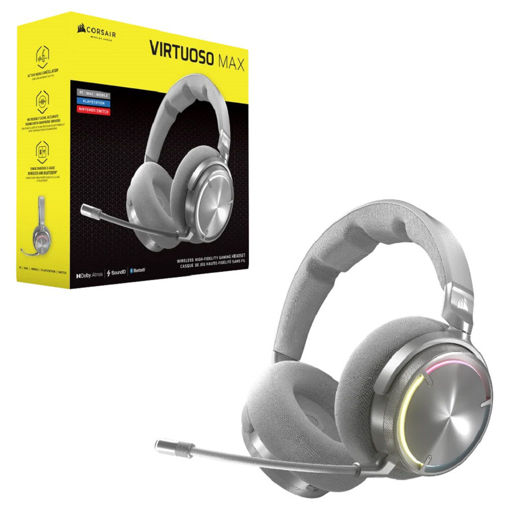 Imagen de VINCHA CORSAIR VIRTUOSO MAX WIRELESS SILVER CA-9011373-WW