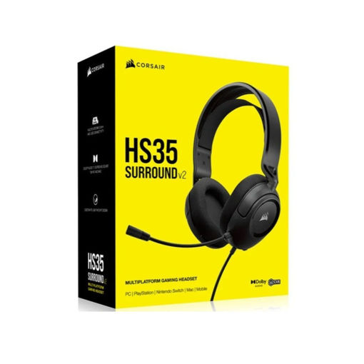 Imagen de VINCHA CORSAIR HS35 SURROUND V2 CARBON CA-9011386-NA