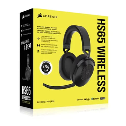 Imagen de VINCHA CORSAIR HS65 WIRELESS CARBON CA-9011285-NA2