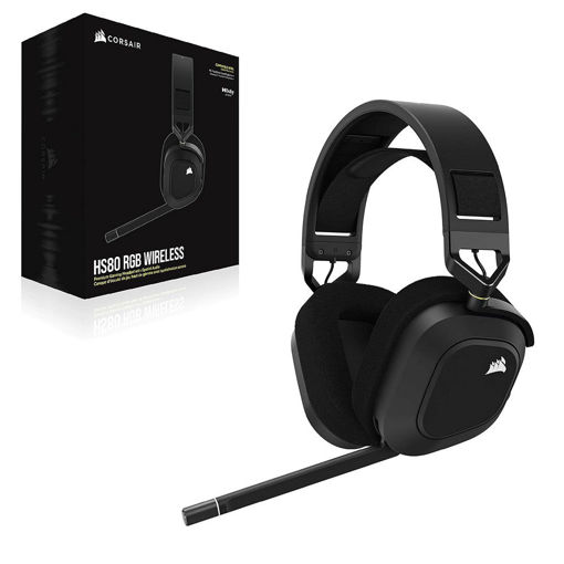 Imagen de VINCHA CORSAIR HS80 RGB WIRELESS CARBON CA-9011235-NA