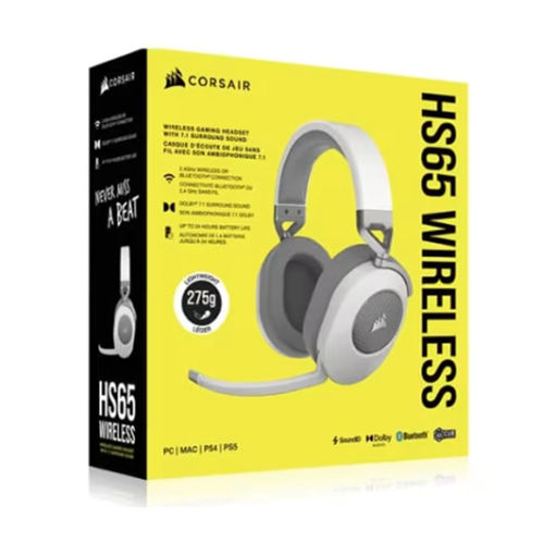 Imagen de VINCHA CORSAIR HS65 WIRELESS WHITE CA-9011286-NA2