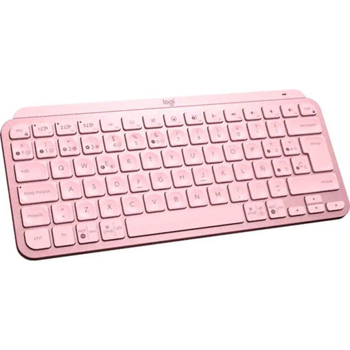 Imagen de TECLADO LOGITECJ MX KEYS MINI ROSA 920-010474