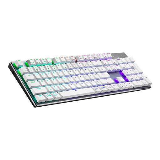 Imagen de TECLADO COOLER MASTER SK653 WHITE SWITCH RED