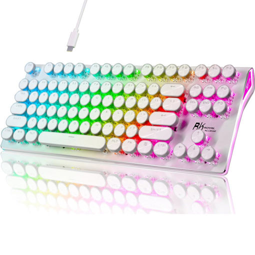Imagen de TECLADO RK ROYAL KLUDGE TECLADO S87 SWITCH RED COLOR WHITE