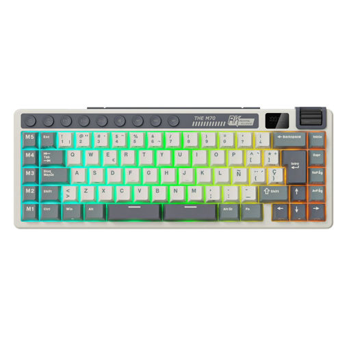 Imagen de TECLADO RK ROYAL M70 CYAN PURPLE BEIGE SWITCH