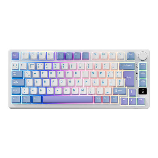 Imagen de TECLADO RK ROYAL KLUDGE M75 TARO MILK SILVER SWITCH