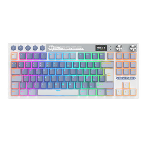 Imagen de TECLADO RK ROYAL KLUDGE M87 OCEAN BLUE SWITCH