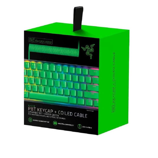 Imagen de RAZER PBT KEYCAP+CABLE SETRAZER RC21-01490700 R3M1