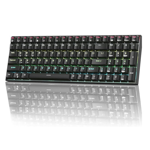 Imagen de TECLADO RK ROYAL KLUDGE RK100 BLACK SWITCH BLUE