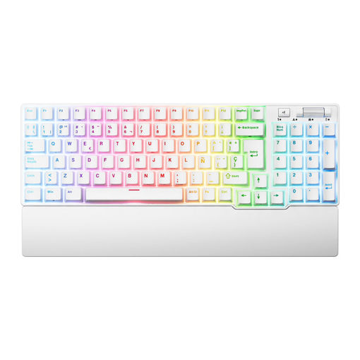 Imagen de TECLADO RK ROYAL RK96 WHITE BROWN SWITCH