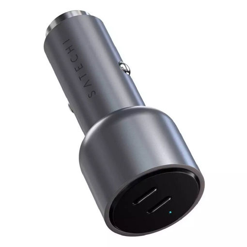 Imagen de CARGADOR DE AUTO SATECHI 40W DUAL USB‑C PD ST‑U2C40CCM
