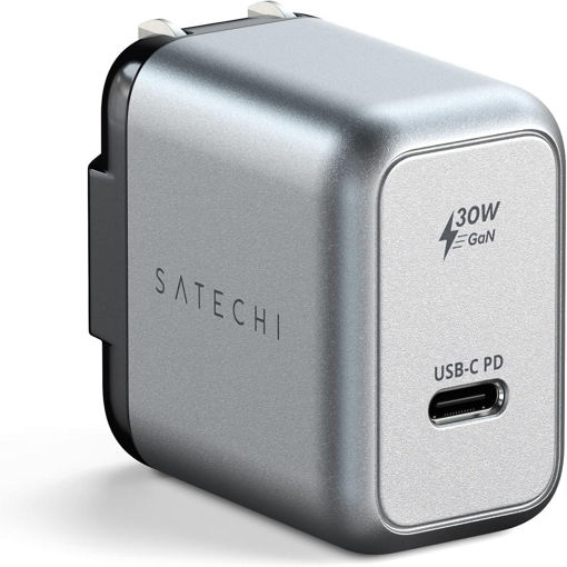 Imagen de CARGADOR DE PARED SATECHI 30W USB‑C GAN WALL USA ST‑UC30WCM