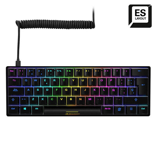 Imagen de TECLADO SHARKOON SGK50 KAILH RED ES BLACK 4044951033935