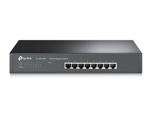 Imagen de SWITCH GIGABIT TP-LINK TL-SG1008 DE 8 PUERTOS 10/100/1000 MBPS