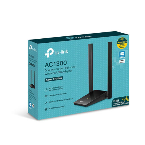 Imagen de TARJETA DE RED USB INALAMBRICA TP-LINKARCHER T4U PLUS