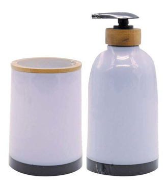 Imagen de Set 2pzas Baño Bamboo Blanco