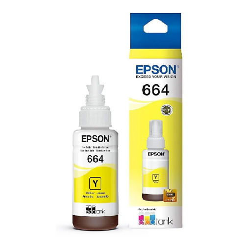 Imagen de EPSON BOTELLA DE TINTA AMARILLO T664420-AL