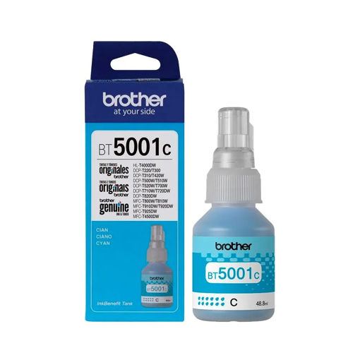 Imagen de BROTHER BOTELLA DE TINTA BT5001C CIAN 48.8ML