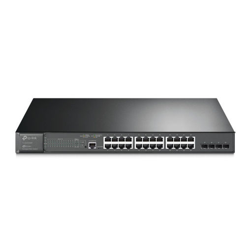 Imagen de SWITCH TP-LINK TL-SG3428MP JETSTREAM 24 PUERTOS GIGABIT POE+ 4 SFP L2+ ADMINISTRABLE