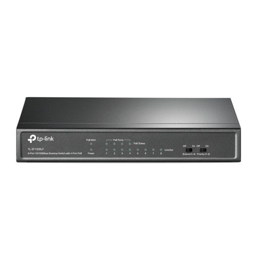 Imagen de SWITCH TP-LINK TL-SF1008LP 8 PUERTOS FAST ETHERNET POE+ DESKTOP