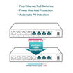 Imagen de SWITCH TP-LINK TL-SF1008LP 8 PUERTOS FAST ETHERNET POE+ DESKTOP
