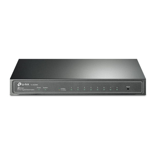 Imagen de SWITCH TP-LINK TL-SG2008 JETSTREAM 8 PUERTOS GIGABIT SMART ADMINISTRABLE