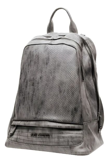 Imagen de Mochila Maternal Ecocuero Gris Estocolmo Bebes C/cambiador  Gris Oscuro Cuero Sintético