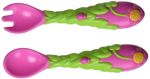 Imagen de Set Cuchara Tenedor Floral Nuby Bebés A Partir De 18 Meses 