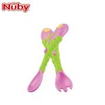 Imagen de Set Cuchara Tenedor Floral Nuby Bebés A Partir De 18 Meses 
