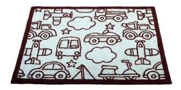 Imagen de Alfombra Cuarto Bebé Kidsline Transporte Tamaño 150 X 90cm