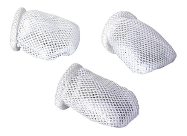 Imagen de 3 Repuestos De Tela Para Mordillo De Frutas Nuby    Blanco Liso