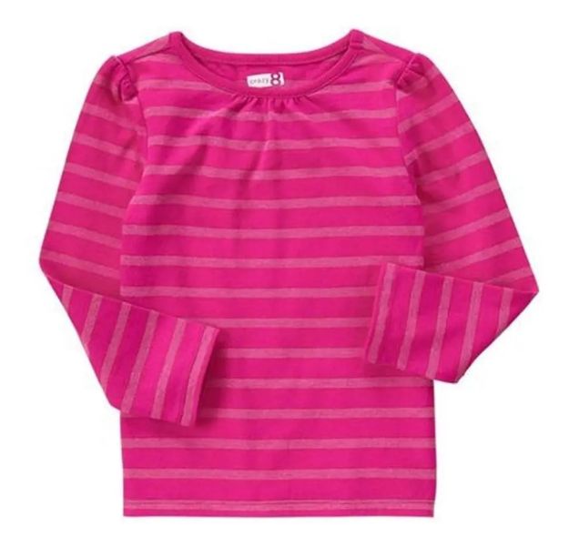 Imagen de Remera Manga Larga Crazy8 Algodón  Bebes Niños Holiday  Fucsia 18-24 Meses Liso