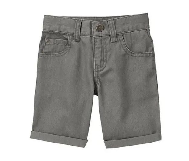 Imagen de Bermuda Jean Gris Crazy8 Niños Algodón Doblado En Rodilla Gris 4t