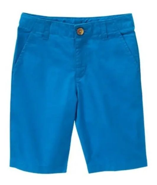 Imagen de  Bermuda Short  Crazy8 Cuadros Con Bolsillos Niños Algodón Celeste 10