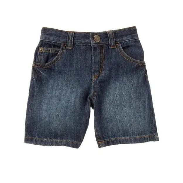 Imagen de  Short Bermuda Jean Bolsillos Crazy8 Algodón Niños Verano Azul Oscuro Liso 2t