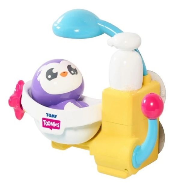 Imagen de Juguete De Baño Tommies Pinguino Para Duchar Bebes 18m+