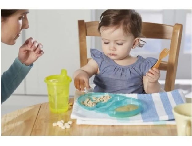 Imagen de Pack De 4 Platos Con Tenedor Tuper Bebés A Partir 9 M+