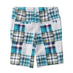 Imagen de Short Bermuda Parches Crazy8 Algodón Bebes Niños Verano Celeste Rayas 5t