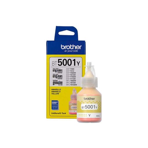 Imagen de BROTHER BOTELLA DE TINTA BT5001Y AMARILLA 48.8ML