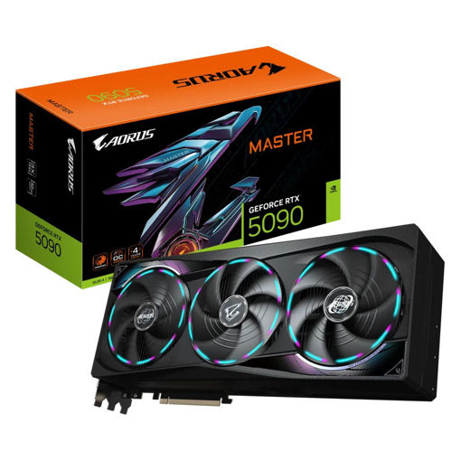 Imagen de TARJETA DE VIDEO GIGABYTE GEFORCE RTX 5090 AORUS MASTER GV-5090AORUS M-32G 32GB GDDR7 PCI-E 5.0