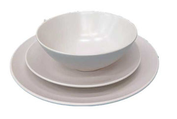 Imagen de Vajilla 12 Pzas Beige Claro, Hueso